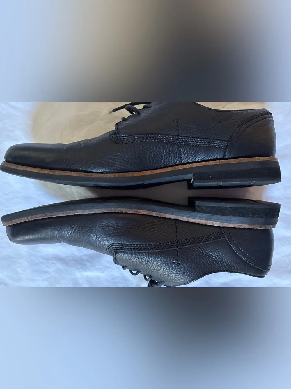 Blackstone AM-05 Black Leather Derby Oxford Shoes Men’s EU 44 US 11 Vero Cuoio